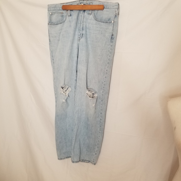 Madewell The Dadjean in Millman Wash: Ripped Edition baggy high rise 31 sn#AN341 - Picture 2 of 10